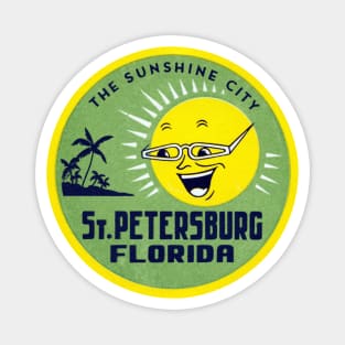 1955 Sunshine City, St. Petersburg Florida Magnet