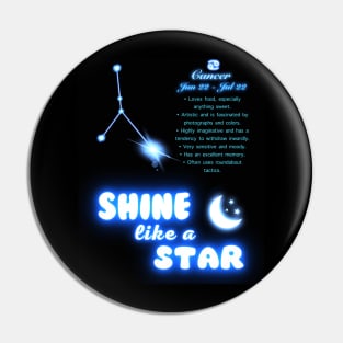 Shine Like A Star - Cancer Pin