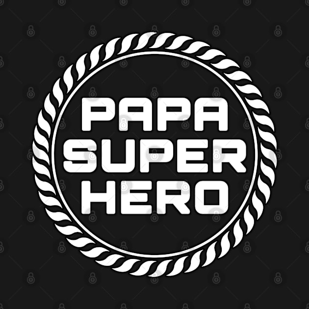 Papa Superhero Circle by 29Butterfly_Studio