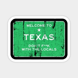 Texas Road Sign Magnet