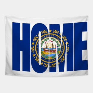 New Hampshire Home - State Flag Tapestry