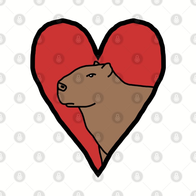 My Valentines Day Capybara by ellenhenryart