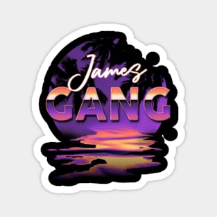 Thanksgiving Name Vintage James Styles Purple 70s 80s 90s Magnet