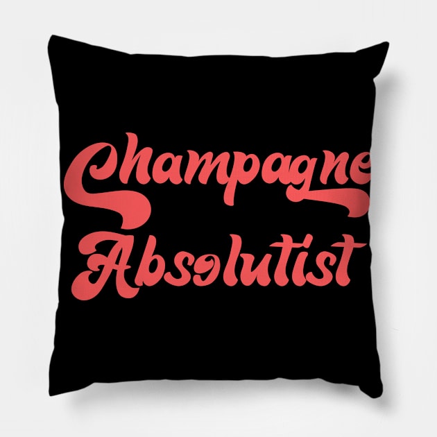 CHAMPAGNE ABSOLUTISM Pillow by Inner System