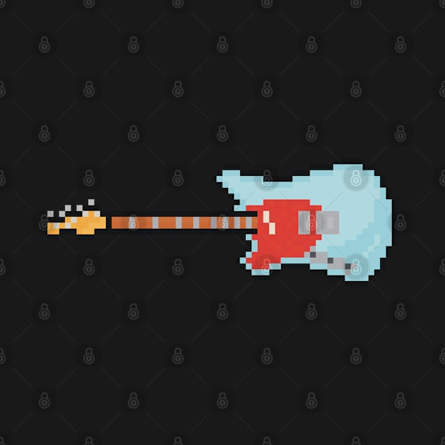 Pixel Lefty Mustang Guitar by gkillerb