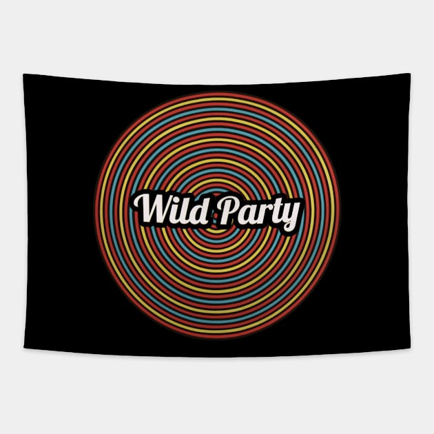 Wild Party / Funny Circle Style Tapestry by Mieren Artwork 