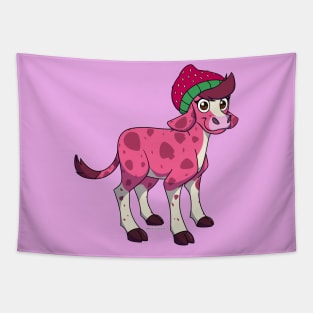 Stella the Strawberry Cow - Original Tapestry