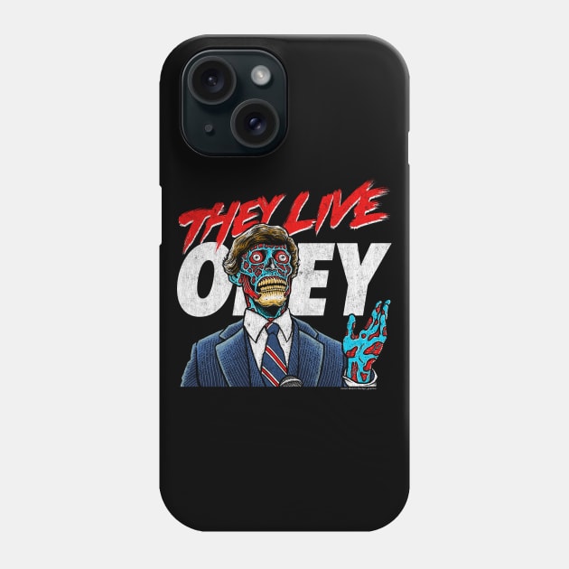 They Live, DISTRESSED, John Carpenter, Cult Classic Phone Case by PeligroGraphics