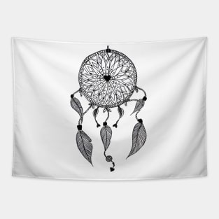 Black and white dream catcher Tapestry