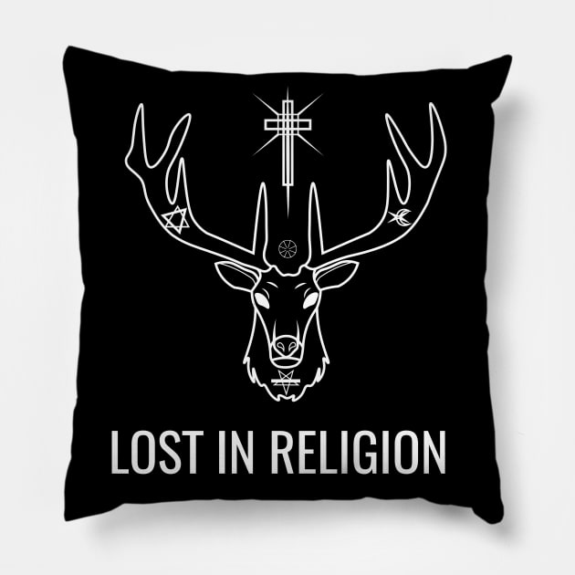 Lost in Religion Pillow by ArtxBrightness