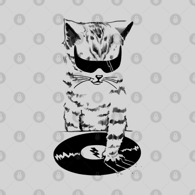 DJ kitty scratch by Elan Harris