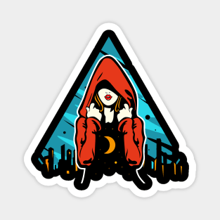 red hooded Magnet