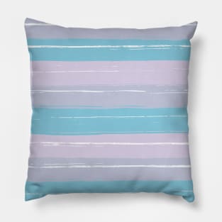 Blue and Purple Striped Design Pillow