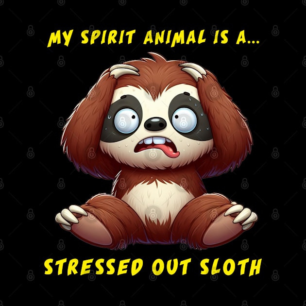 My Spirit Animal Is A Stressed Out Sloth by Adulting Sucks