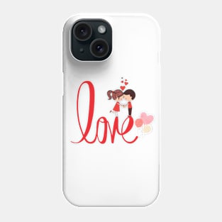 Cute Love Text Phone Case