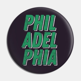 Philadelphia  // Retro Typography Design Pin