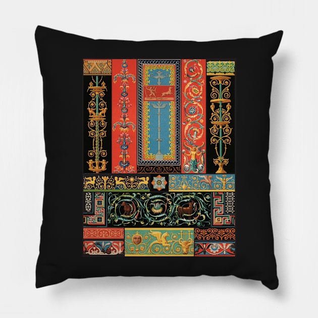 Greek-Roman Pattern Pillow by CozyCanvas