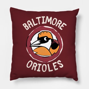 Baltimore Orioles Bird Baseball Team with Orchard Orioles Pillow