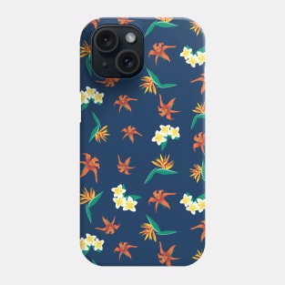 Exotic Florals Blue Phone Case