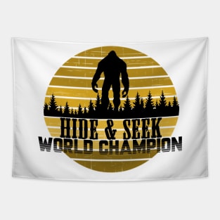 Bigfoot Hide & Seek World Champion Tapestry