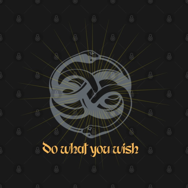 Do What You Wish Auryn Orobourous by Space Cadet Tees