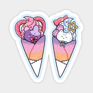 Patchi & Biru Ice Cream Magnet