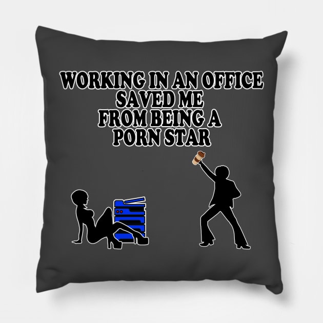 funny Office porn star joke design - Porn Star - Pillow | TeePublic