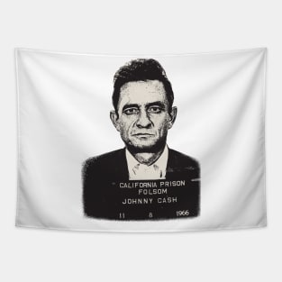 Johnny Cash Mugshot Tapestry