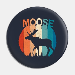 Moose Vintage Retro Pin