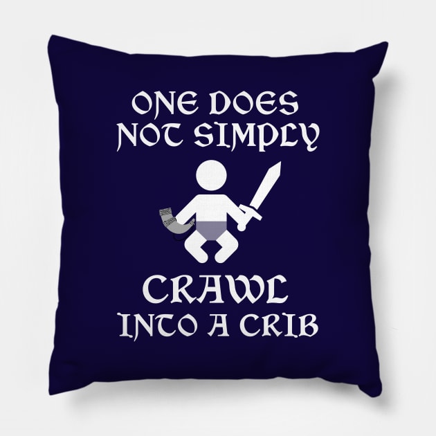 One Does Not Simply Crawl Pillow by MinnieStore