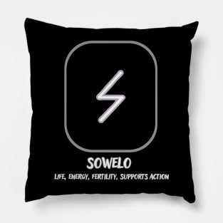 The Nordic rune Sowelo Pillow