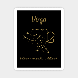 Astrology Collection - Virgo (Symbol & Constellation) Magnet