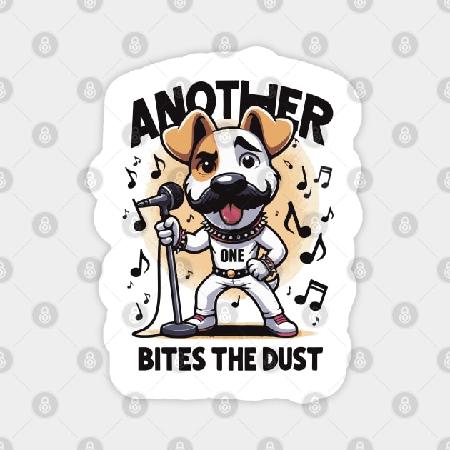 Another One Bites The Dust - Queen Tribute - Freddy Tribute - Mercury - Queen - Funny Sayings - Funny Gift - Funny Slogan - Funny Quotes - Funny Animals - Rock Tribute - Music Rock - Pop Magnet by TributeDesigns