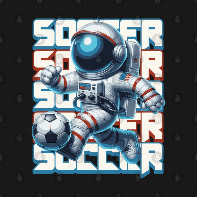 Astronaut Playing Soccer by NorseMagic