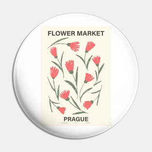 Flower Market Prague Pin