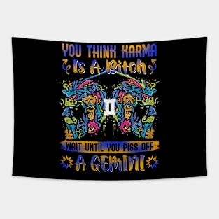 Don't Piss Of A Gemini Funny Tapestry