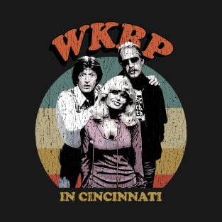 retro wkrp in cincinnati circle T-Shirt