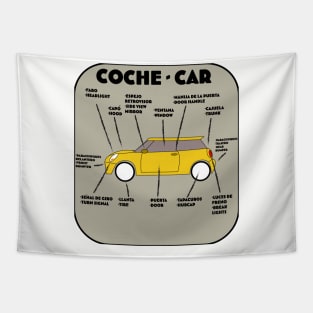 Spanish Car Parts Tapestry