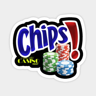 Cousin Vito's Casino CHIPS! Logo shirt Magnet