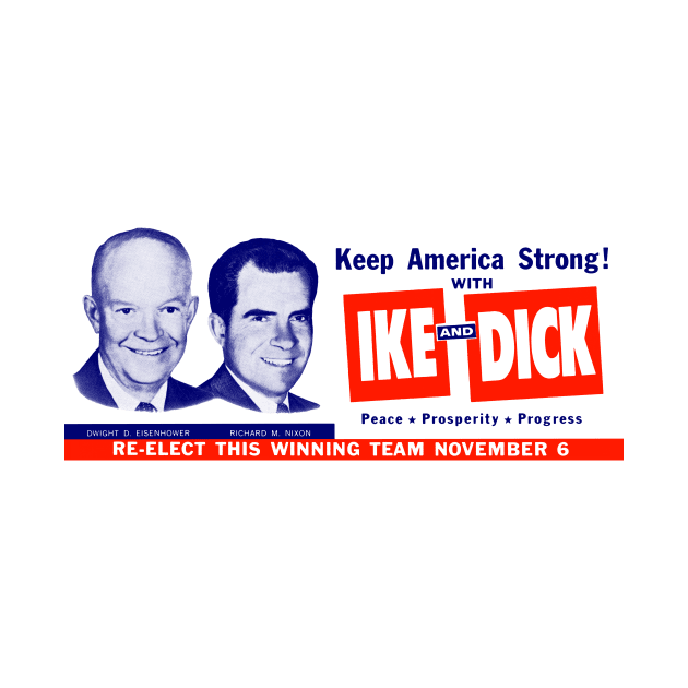 1956 Vote Ike and Dick by historicimage