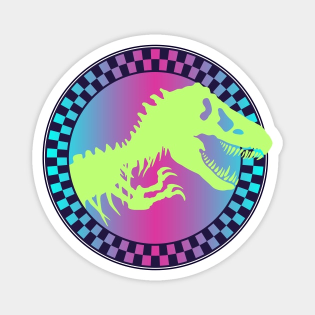 Retro Jurassic Dino Magnet by Parkwood Goods