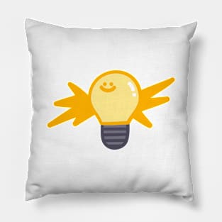 Happy Light Bulb Pillow