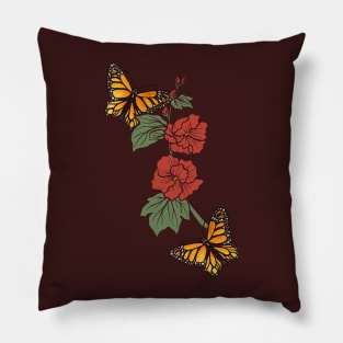 Natures Monarch Butterflies Pillow