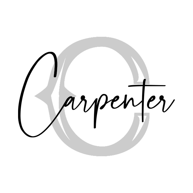 Carpenter Second Name, Carpenter Family Name, Carpenter Middle Name by Huosani