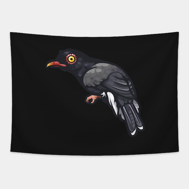 Retz's Helmetshrike Tapestry by Ginboy