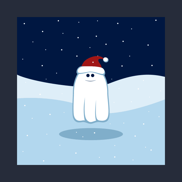 Cute Christmas Ghost by Lastdrop