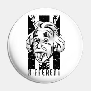 Albert Einstein Art Pin