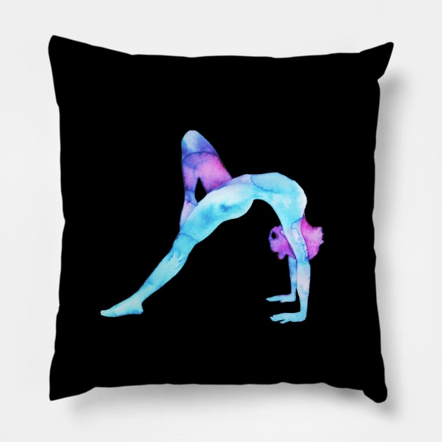 Yoga wheel Pillow by LaBellaCiambella