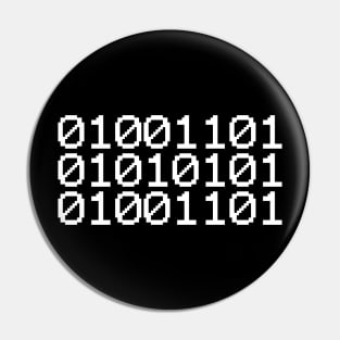 BINARY MUM Pin