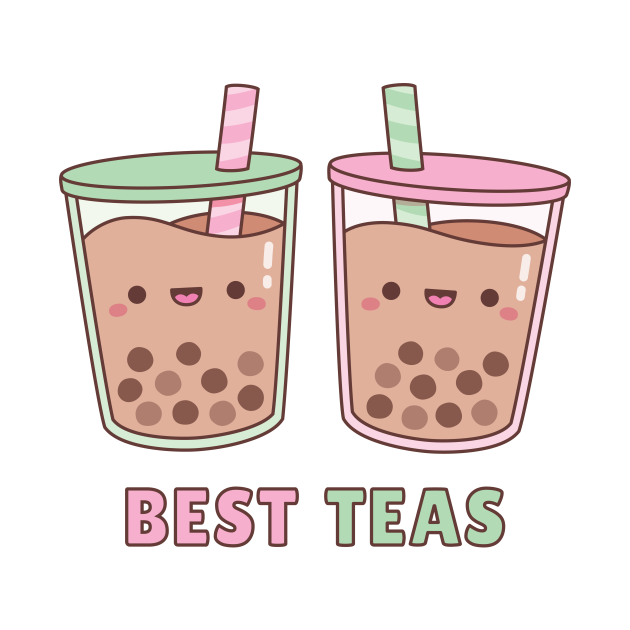 Cute Bubble Tea Best Teas Pun Boba Tea Pin TeePublic